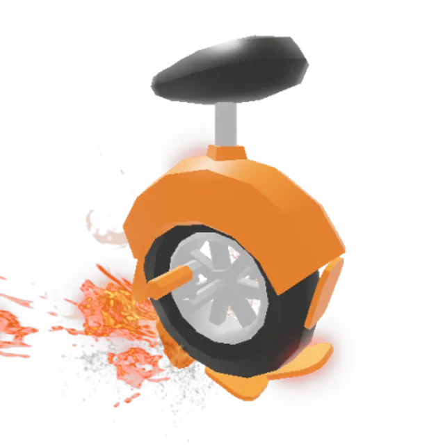 Orange Unicycle