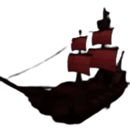 Scarlet Pirate Ship