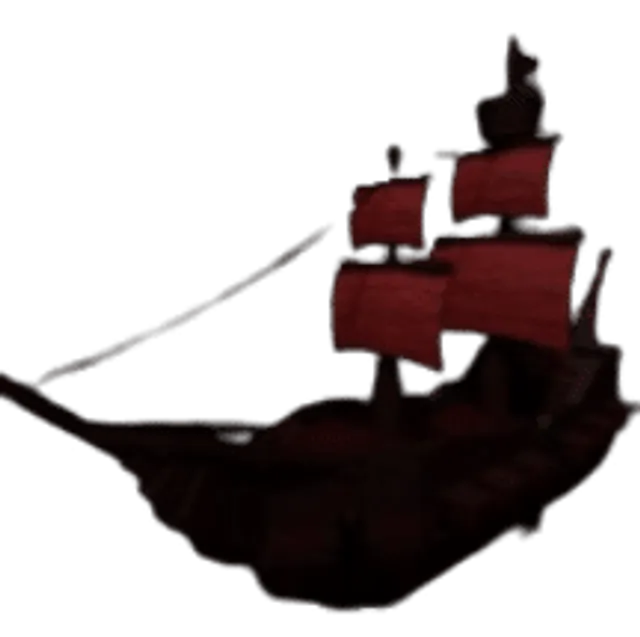 Scarlet Pirate Ship