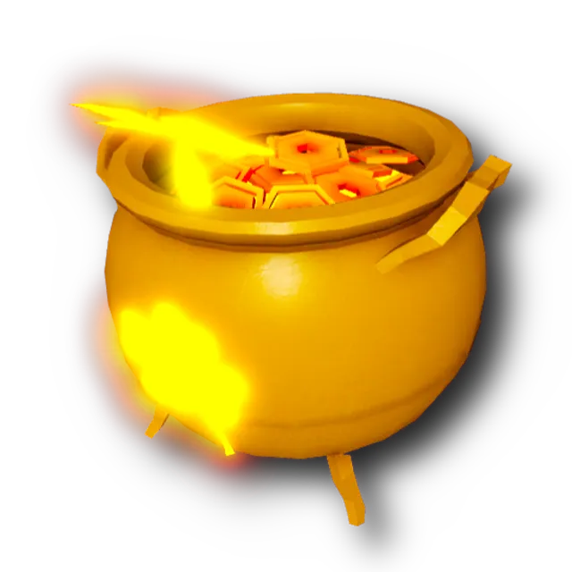 Solid Gold Lucky Pot
